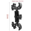 Dual-Heads Crabs Clamps Motorcycle Handlebar Mount, 22cm Length - 2