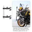 Dual-Heads Crabs Clamps Motorcycle Handlebar Mount, 22cm Length - 6