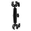 Dual-Head Crabs Clamps Motorcycle Handlebar Mount, 28cm Length - 1