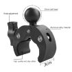 Dual-Head Crabs Clamps Motorcycle Handlebar Mount, 28cm Length - 4