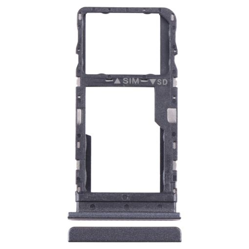 TCL 40 R Original Black SIM + Micro SD Card Tray - 1