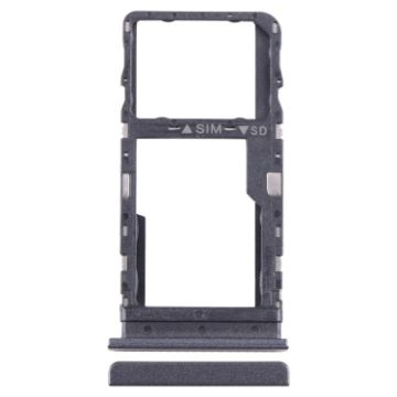 TCL 40 XE Original Black SIM + Micro SD Card Tray - 1