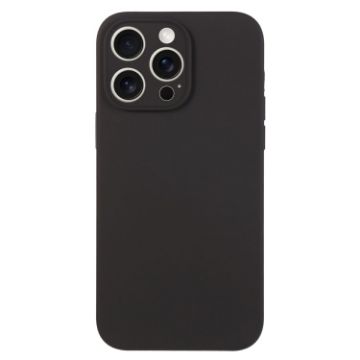 iPhone 15 Pro Max Black Liquid Silicone Phone Case - 1
