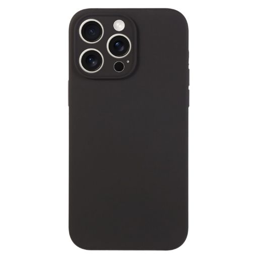 iPhone 15 Pro Max Black Liquid Silicone Phone Case - 1