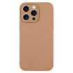 iPhone 15 Pro Light Brown Liquid Silicone Pure Color Phone Case - 1