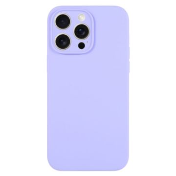 iPhone 15 Pro Light Purple Silicone Fine Pore Phone Case - 1