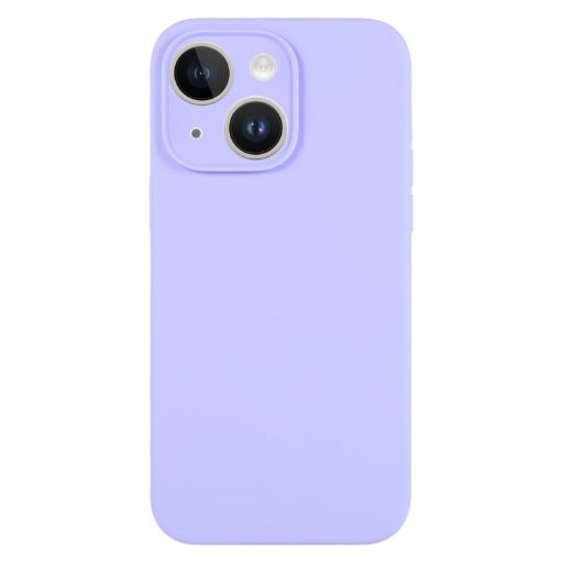 Light Purple Fine Pore Liquid Silicone Case for iPhone 14 - 1