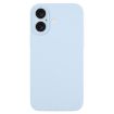 Sky Blue Liquid Silicone Phone Case for iPhone 16 Plus - 1