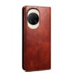 Huawei nova 14 Ultra Brown Leather Phone Case - Oil Wax Texture - 3