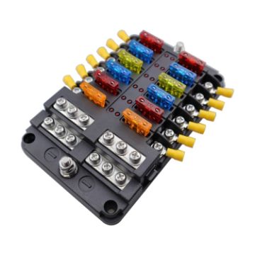 CP-4039 12-Way Fuse Block with 24 Fuses & 12 Terminals - 1