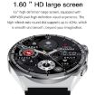 HDT MAX 1.60" Silver Dial Smart Watch, Bluetooth Call, IP68 Waterproof - 4