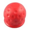 Red Universal 50mm Automatic Tow Bar Ball Cap Rubber Protector - 2