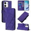 OPPO A5X 4G/5G Crossbody 3D Embossed Flip Leather Case (Purple) - 1