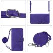 OPPO A5X 4G/5G Crossbody 3D Embossed Flip Leather Case (Purple) - 3