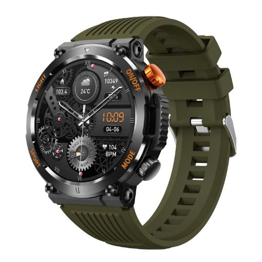 HT17 1.46" Round Screen Smart Watch, Health Monitoring, 100+ Sports Modes - 1