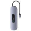 USAMS US-SJ644 PD100W 10-in-1 Type-C HUB with Light (Metal Grey) - 1