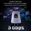 USAMS US-SJ644 PD100W 10-in-1 Type-C HUB with Light (Metal Grey) - 4