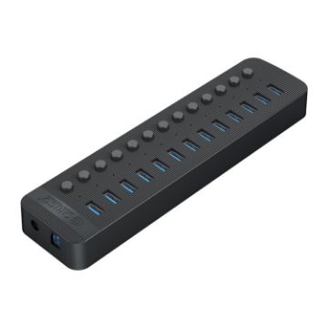 ORICO CT2U3-13AB 13-Port USB 3.0 HUB with Switches, EU Plug - 1