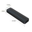 ORICO CT2U3-13AB 13-Port USB 3.0 HUB with Switches, EU Plug - 3