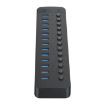 ORICO CT2U3-13AB USB 3.0 HUB 13 Ports with Switches, UK Plug, Black - 2