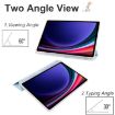 Samsung Galaxy Tab S10+/S9+ TPU Leather Case with Pen Slot, Ice Blue - 3