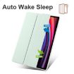 Galaxy Tab S10+/S9+ Smart Leather Case with Pen Slot (Light Green) - 2