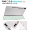 Galaxy Tab S10+/S9+ Smart Leather Case with Pen Slot (Light Green) - 4