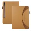 Samsung Galaxy Tab S7 Lite/S7+ Leather Tablet Case, Brown Litchi Texture - 2