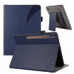 Dark Blue Litchi Texture Leather Case for Galaxy Tab S9/S8/S7 - 1