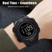 SKMEI 2078 Men's 50M Waterproof Sports Digital Watch Black Gold - 6