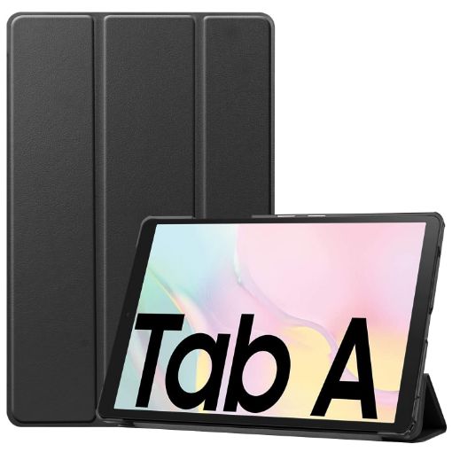 Samsung Galaxy Tab A7 2020 Case, Black Leather, Sleep Function - 1