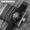 SKMEI 2098 Men's Waterproof Digital Watch with Thermometer - Black - 6