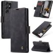 CaseMe 013 Black Leather Flip Case for Samsung Galaxy S24 Ultra 5G - 1