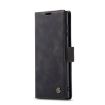 CaseMe 013 Black Leather Flip Case for Samsung Galaxy S24 Ultra 5G - 2