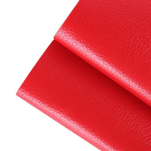 Red 30x137cm Self Adhesive Leather for Sofa/Car Seat Repair Patch - 1