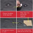 Red 30x137cm Self Adhesive Leather for Sofa/Car Seat Repair Patch - 6