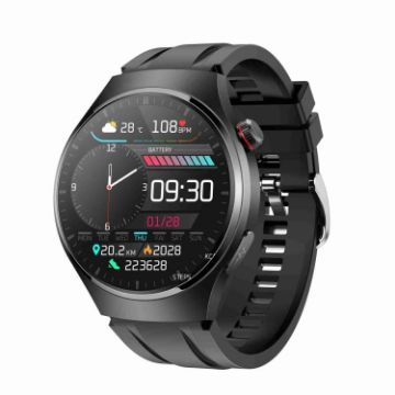 MT200 1.43" AMOLED Smart Call Watch, ECG/Temp/Glucose, IP67, Black - 1