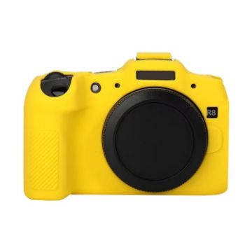 Yellow Soft Silicone Protective Case for Canon EOS R8 - 1