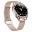 V66 1.28" BT5.0 Smart Watch, Heart Rate/Sleep, Steel Strap Gold - 2
