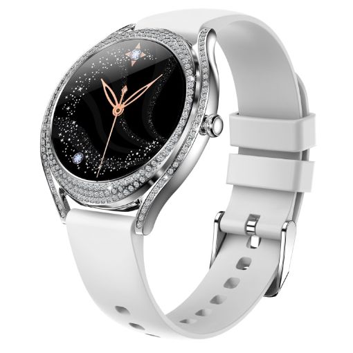 V66 1.28" BT5.0 Smart Watch, Heart Rate/Sleep Detection, Silicone Strap - 1