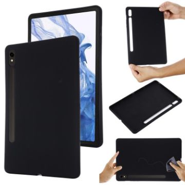 Galaxy Tab S10 FE/S10 Black Liquid Silicone Shockproof Case - 1