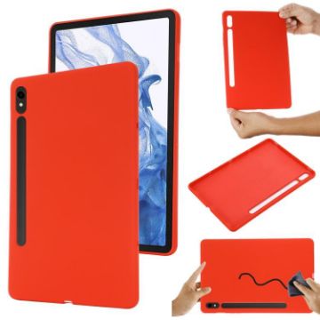 Samsung Galaxy Tab S10 FE/S10 Silicone Shockproof Case (Red) - 1
