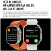 S800 Ultra Max Smart Bracelet, 1.5" Smart Watch, Bluetooth Call, Orange - 6