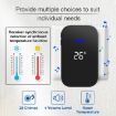 One to Two Wireless Doorbell & Elderly Pager, UK Plug (Black) - 2