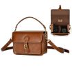 Cwatcun D80 Retro Faux Leather Brown Camera Shoulder Bag 22x16x12cm - 1