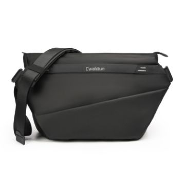 Cwatcun D92 Large Black Outdoor Camera Crossbody Sling Bag - 1
