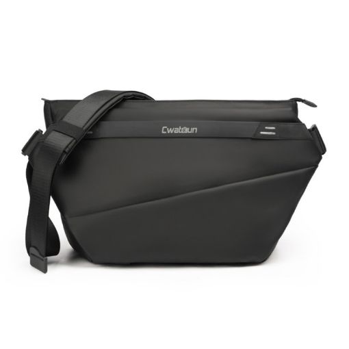 Cwatcun D92 Large Black Outdoor Camera Crossbody Sling Bag - 1