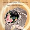 CF32 Lady Smart Watch, Silicone Band, 100+ Sports Modes (Gold) - 5