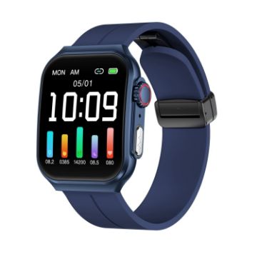 NX15 Smart Watch, 1.96", BT Call, Heart Rate, BP, Blood Oxygen Blue - 1