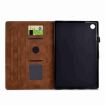 Samsung Galaxy Tab A8 2022 Leather Case, Rhombus TPU, Brown - 4